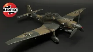 Airfix 1/48 Junkers Ju87R-2/B-2 Stuka- TIMELAPSE BUILD