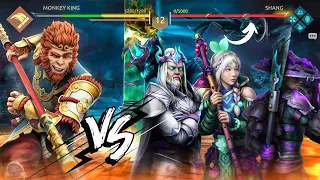 Monkey king vs All Bosses Crazy Fight 🔥Chronicles -2 *Outcast of dynasty* || Shadow Fight 4 Arena