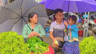 The kind man helped buy all the vegetables the single mother could harvest - ly tieu ca