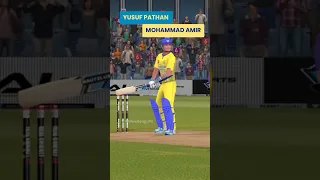 💥 🏏 Yusuf Pathan vs Mohammad Amir | Zim Afro T10 League 2023 #shorts #rc22