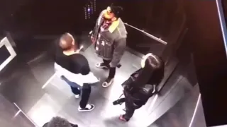 Bow Wow and GF (Leslie) Altercation on elevator Before fight...Comedy Skit