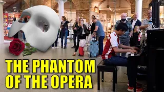 I Played The Phantom of The Opera on Public Piano 35 Year Anniversary | Cole Lam 14 Years Old