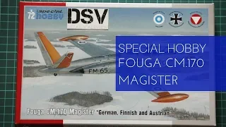 Special Hobby 1/72 Fouga CM.170 German, Finnish and Austrian (SH72373) Review