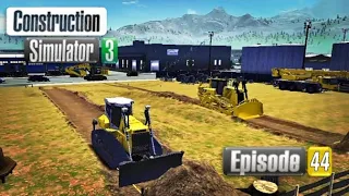 I build a warehouse foundation!!|Construction simulator 3|[Episode:44]