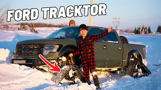 I Put Tracks on My 200K+ Ford Raptor (TRACKTOR)