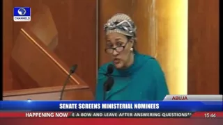 Ministerial Screening: Investors' Confidence Key To Economic Growth-- Aminat Mohammed Pt1