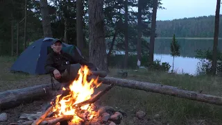 Su Enigmute prie ežeriuko i "gyvačiu" (ungurių) žvejyba :)