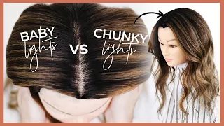 Babylights vs Modern Chunky Highlights 😱 Highlighting and Foiling Tutorial including a Root Shadow