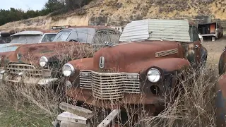 Barn Finds | Dealership Cars Abandoned in Field for Decades!!! 100+ Classic Cars 1930's-70's.