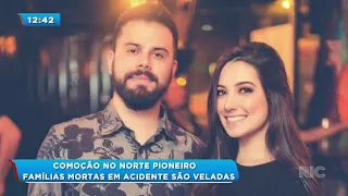 Comoção no Norte Pioneiro: famílias mortas em acidente são veladas