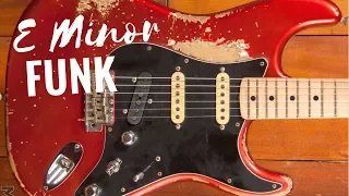 Funky Groove Guitar Backing Track Jam in Em