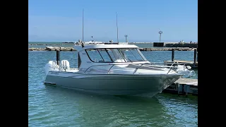2022 Extreme Boats 885 29' Game King quick walk through with Parma Marine on Lake Erie USA