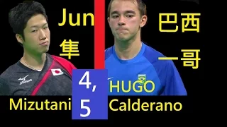 [TT sngl] Hugo Calderano (Critical Game45) MIZUTANI,  (ゲーム4,5)4回戦 水谷隼 vs ウーゴ・カルデラノ