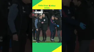 Eddie Howe and Mikel Arteta clash on the touchline | #NUFC #afc #arsenal #football #premierleague