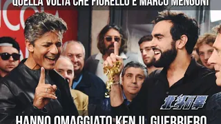 Fiorello e Marco Mengoni omaggiano Ken il guerriero