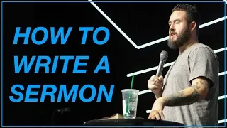 How To Write A Sermon | 3 Tips For Youth Pastors