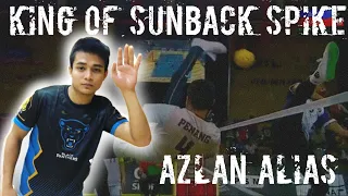 Sepak Takraw 🔹AZLAN ALIAS🔹King of Sunback Spike  || HD