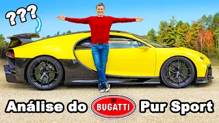 Análise do Bugatti Chiron Pur Sport - 0-100 km/h, 400m e freio testados! 💥