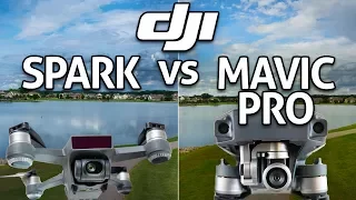 DJI SPARK vs MAVIC PRO! In-Depth Comparison REVIEW