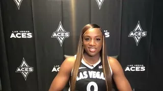 Las Vegas Aces Media Day with Jackie Young Media Availability 05/03