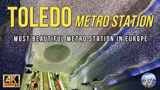 TOLEDO Napoli - Most Beautiful Metro Station in Europe - La METRO Dell'Arte più bella d'Europa 4K