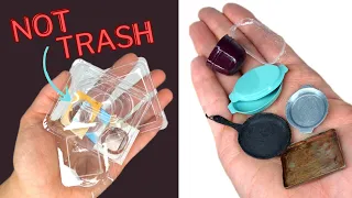 EASY miniature kitchen things made from plastic