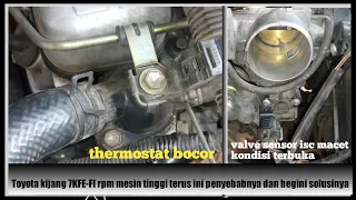 ini penyebab rpm mesin kijang 7k-FE tinggi terus saat mobil lama hidup