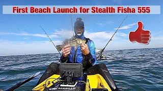 First Beach Launch for New Stealth Fisha 555!