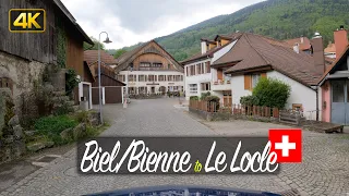 Driving 'Off The Beaten Path' from Biel to Le Locle, Switzerland🇨🇭
