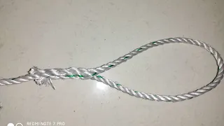 #How to Tie An Eye Splice in 3 Strand Rope - "Easy to follow "@seaking369