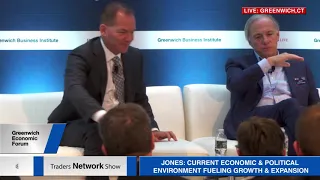 Paul Tudor Jones & Ray Dalio at Greenwich Economic Forum | Full Length Archive, Traders Network Show