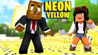 *Brand New* Neon Yellow Lucky Block Money Hunt - Minecraft Modded Minigame | JeromeASF