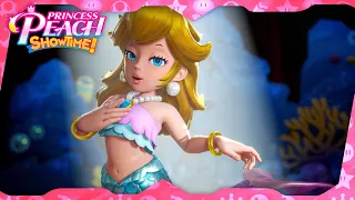Princess Peach: Showtime! ᴴᴰ Mermaid Peach (All Levels, Sparkle Gems, & Ribbons)