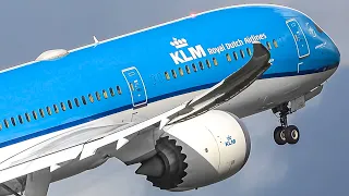 30 AWESOME LANDINGS and TAKEOFFS at AMS | Amsterdam Airport Plane Spotting [AMS/EHAM]