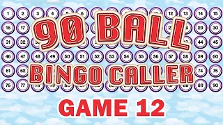 90 Ball Bingo Caller Game - Game 12