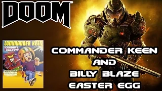 DOOM - Commander Keen & Billy Blaze Easter Egg