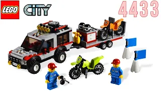 LEGO City 4433 Dirt Bike Transporter Unboxing Speed Build Review