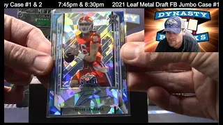 2021 Leaf Metal Draft Football Jumbo 8 Box Case Break #2   Sports Cards