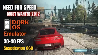 Need For Speed Most Wanted 2012 on Mobile | Dark Os Emulator (Beta) Test + Settings | Poco x3 Pro
