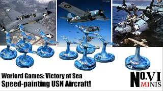 Speed Painting the US Navy Aircraft box for Victory at Sea!