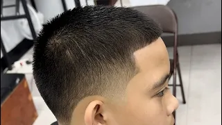 Buzzcut Taperfade Haircut, Hairstyle ASMR