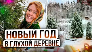 ВСТРЕЧАЕМ НОВЫЙ ГОД В ГЛУХОЙ ДЕРЕВНЕ + УТРО 1 ЯНВАРЯ У ФЕРМЕРА | Какие подарки подарила животным