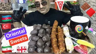 ASMR / MUKBANG | Oriental Sweets 🍭 | Восточные сладости 🍫 | Şərq şirniyyatı 🍬