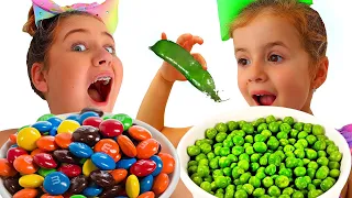 Ruby and Bonnie Learn to Eat Healthy Food - Funny Kids Video