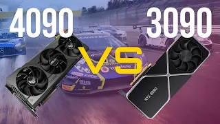RTX 3090 VS RTX 4090 Simracing Benchmarks for Triple Screens and VR