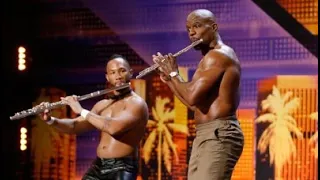 Simon Cowell STORMS Off After Terry Crews Joins Flute Stripping Act | America's Got Talent 2019