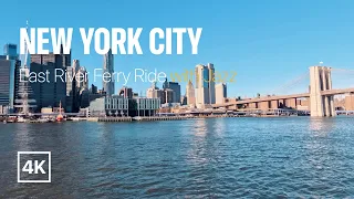 [4K] New York City Ferry Ride 🗽 with Jazz Music