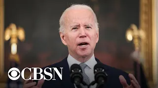 Biden discusses plan to help hospitals overwhelmed by COVID in several states | full video