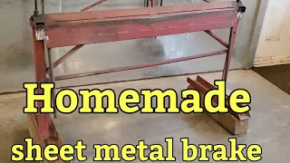 Homemade sheet metal brake
