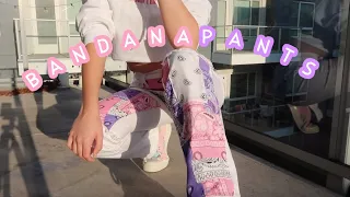 DIY BANDANA PATCHWORK PANTS! | THRIFT FLIP